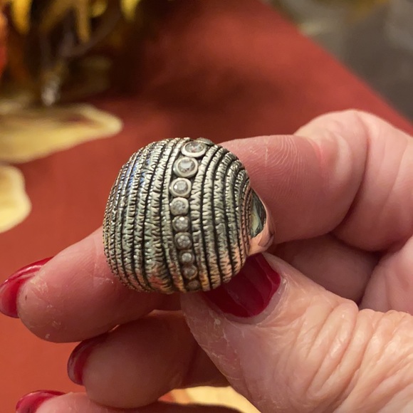 .925 Sterling silver and cubic zirconia ring - Picture 6 of 9